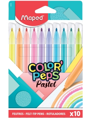 Color’Peps Pastel Felt Tips 10pk